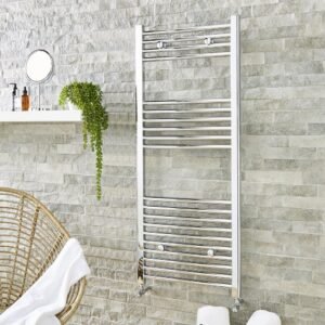 Straight Towel Rail 400mm x 1000mm Chrome